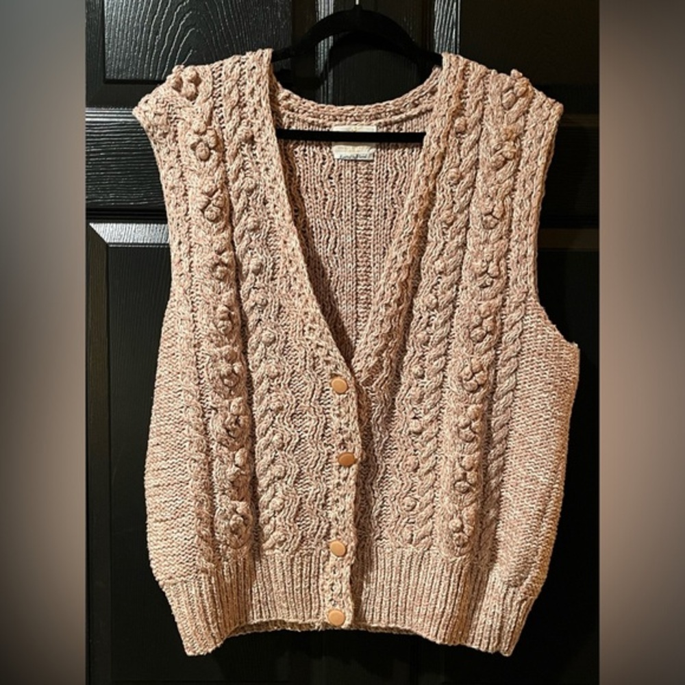 Vintage Jantzen Hand Knit Silk Sweater Vest